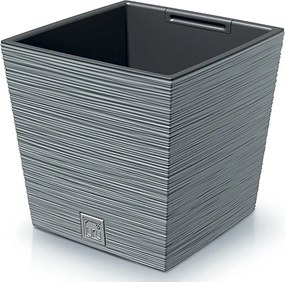 Plastový kvetináč DFS240 24 cm - sivý betón