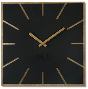 Nástenné hodiny Eko Exact z119-1matd-dx, 60 cm čierna