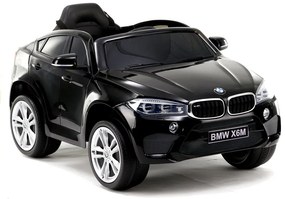 RAMIZ ELEKTRICKÉ AUTÍČKO BMW X6 - NELAKOVANÉ - ČIERNE - MOTOR 2X45W - BATÉRIA 2 x 6V/7Ah -2023