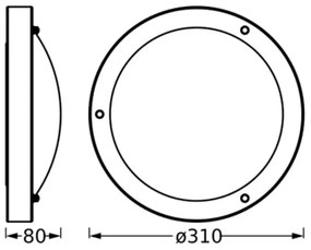 Ledvance - Kúpeľňové stropné svietidlo BATHROOM CLASSIC 1xE27/15W/230V IP44