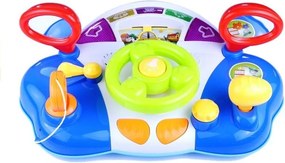 LEAN Toys Interaktívny volant pre deti s panelom zvukov