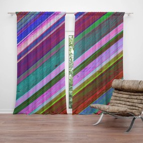 Sablio Záves Nafarbené drevo: 2 ks 140x250 cm