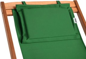 Záhradné lehátko SIENA, 94x60x94cm, zelená Casaria