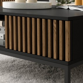 Konferenční stolek Meorati 80 cm černý/dub Artisan