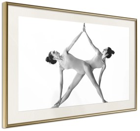 Artgeist Plagát - Yoga [Poster] Veľkosť: 30x20, Verzia: Čierny rám s passe-partout