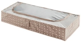 Malý béžový úložný box Compactor Dots, 46 x 107 cm