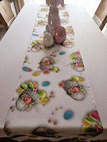 Dekorstudio Veľkonočný behúň s potlačou - Vzor 8 Rozmer behúňa (šírka x dĺžka): 40x110cm