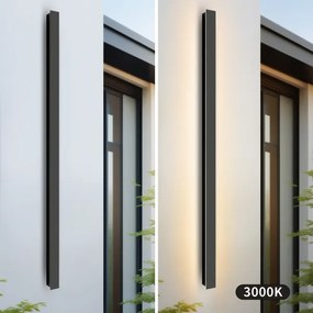 Brilagi - LED vonkajšie nástenné svietidlo LINEAR LED/32W/230V 3000K IP65 čierne