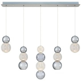 LED luster na lanku CREMONA LED/27W/230V 3000K matný chróm