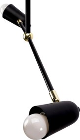 Toolight Toolight, 4-rammené stropné svietidlo, 4xE14, APP1708-4CP, čierna-zlatá, OSW-03628