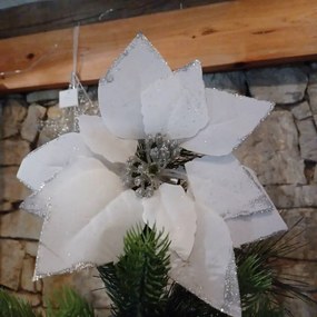 DECOLED Umelý kvet biely, 23 cm