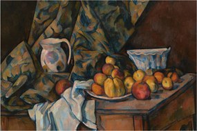 Obraz - Paul Cézanne, Still Life with Apples and Peaches, reprodukcia (90x60 cm)