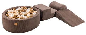 Bazénová zostava Corduroy Brown, 90x30 cm