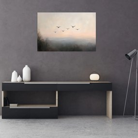 Obraz - Hejno vtákov (90x60 cm)