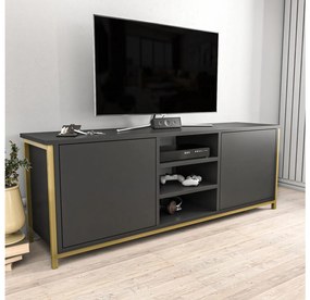 TV stolík Otosello (zlatá + antracit). Vlastná spoľahlivá doprava až k Vám domov. 1107348