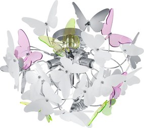 Detské svietidlo s plastovým tienidlom ø 45 cm Butterfly – Reality