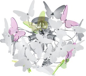 Detské svietidlo s plastovým tienidlom ø 45 cm Butterfly – Reality