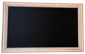 Toptabule.sk  Čierna tabuľa na magnetky v provensálskom ráme 120x90 cm