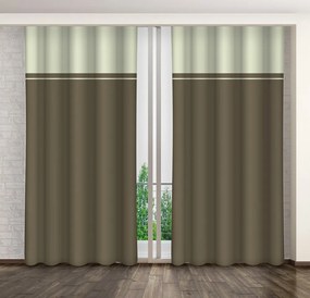 Elegantný záves tmavo olivovej farby Dĺžka: 250 cm