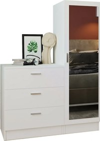 Komoda so zrkadlom Coco White