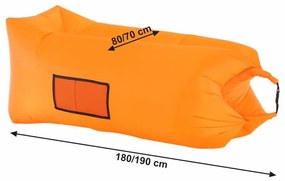 Tempo Kondela Nafukovací sedací vak/lazy bag, oranžová, LEBAG