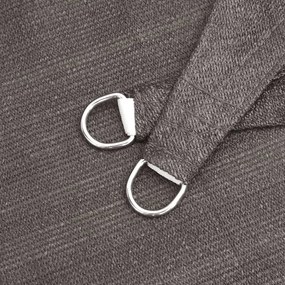 Tieniaca plachta 160 g/m² antracitová 4,5x4,5x4,5 m HDPE