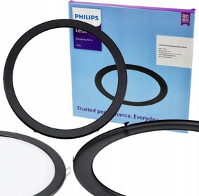 LED zapustený panel - 19w 2000lm 4000k + čierny rám