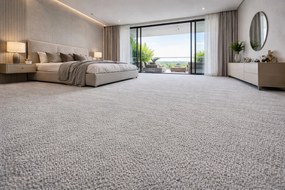 Lano, Metrážny koberec Sense 872, na mieru, šíře 4m,5m, šedá, ab (mriežka), detská izba