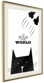 Artgeist Plagát - The Ruler Of The World [Poster] Veľkosť: 30x45, Verzia: Zlatý rám s passe-partout