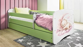 XXXLutz POSTEĽ PRE DETI A MLÁDEŽ 80/160 cm, zelená, biela MID.YOU - Detské izby - 00214200023Q