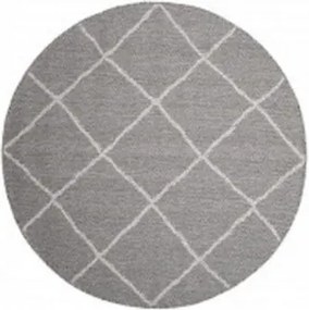 Koberec ARRUBA 4912 sivý kruh