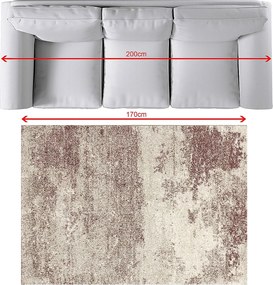 Koberec Softness silver/claret 120x170cm
