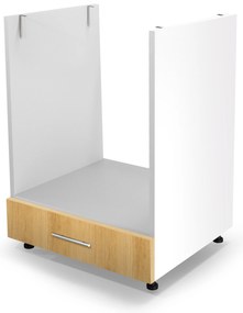 Dolná kuchynská skrinka pre vstavanú rúru VITO - 60x82x56 cm - dub medový