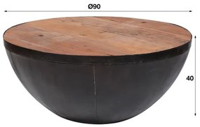 Konferenčný stôl 21-91 Ø90cm Raft  - Komfort-nábytok