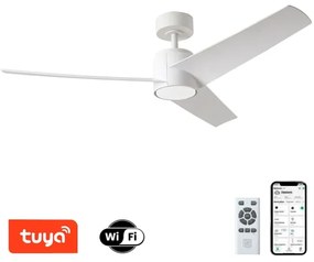 ZEVENTI - LED stropný ventilátor ORVIETO LED/18W/230V Wi-Fi Tuya biela + diaľkové ovládanie