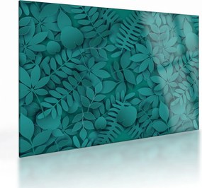 Sklenený obraz listov (70x50 cm)