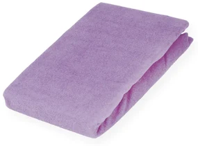 Froté napínacie prestieradlo na vysoký matrac FR-012 Levanduľové 90 x 220 - výška 30 cm