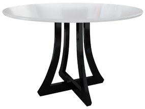 Okrúhly stôl Dagerto FI 100, Farby: biely lesk / čierny lesk