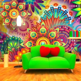 Sablio Tapeta Farebné obrazce - 125x75 cm
