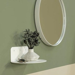 Biela kovová polica 30 cm Flex – Spinder Design