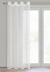 ZÁCLONA NA KRÚŽKOCH ELLISSA 140X250 CM BIELA
