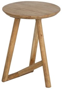 Okrúhly odkladací stolík z mangového dreva ø 40 cm Mao – Ixia