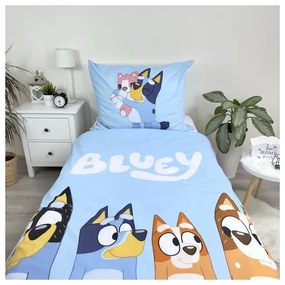 Bavlnené detské obliečky na jednolôžko 140x200 cm Bluey – Jerry Fabrics