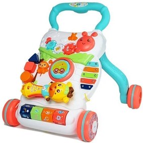 LEAN Toys Vzdelávacie detské chodítko s interaktívnym mikrofónom