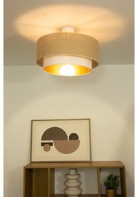 Prisadený luster SARTA 1xE27/60W/230V biela/juta