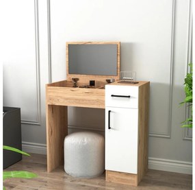 Toaletný stolík INCI 108,8x77 cm borovica atlantic/biela