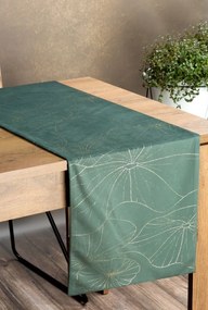 Dekorstudio Elegantný zamatový behúň na stôl BLINK 18 tmavomätový Rozmer behúňa (šírka x dĺžka): 35x220cm