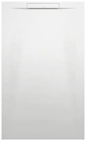 LAUFEN Pro S obdĺžniková sprchová vanička z materiálu Marbond, lineárny odtok na kratšej strane, 1500 x 900 x 34 mm, biela matná, H2111850000001
