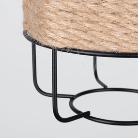 Závesné svietidlo Gizur, 1x šnúra/čierne drôtené tienidlo