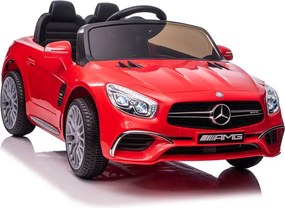 LEAN CARS Autobatéria Mercedes SL65 S Červený lakovaný LCD displej